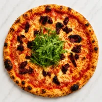 Pizza N’duja Piccante Casa Hunico, vedere de sus