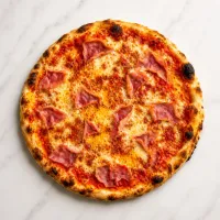 Pizza Prosciutto Casa Hunico, vedere de sus